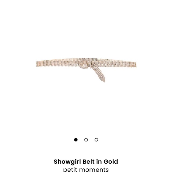 Gold Rhinestone Belt - Picture 2 of 3